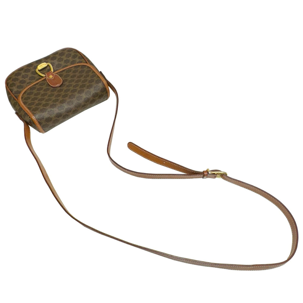 CELINE Macadam Shoulder Bag Triomphe Leather - Picture 10 of 11